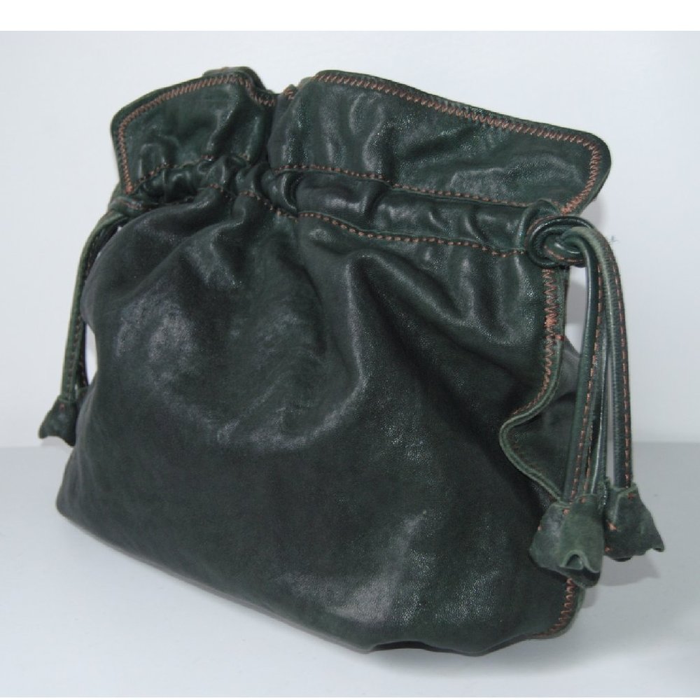 Lucky Brand Hunter Green Leather Hobo Bag